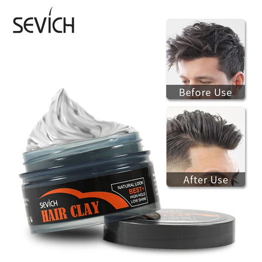 Colored clay for hair