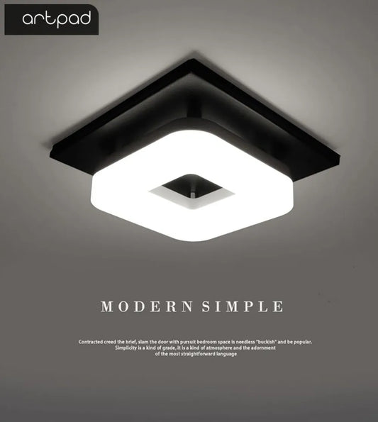 Contemporary flush-mounted ceiling light