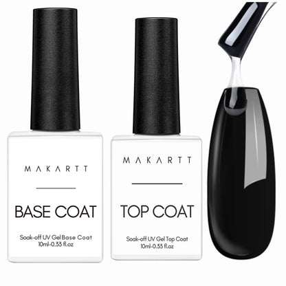 Gel base for nails, top coat,